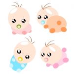 Cartoon Baby Illustration Stock Photo