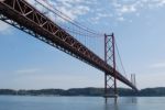 Lisbon Bridge - April 25th Stock Photo