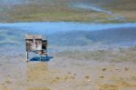 Wooden Hut On Stilts At Kairua Inlet Stock Photo