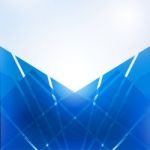 Abstract Blue Technology Geometric Corporate Design Background Stock Photo