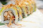 Japanese Sushi Rolls Maki Sushi Stock Photo