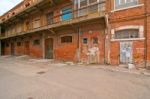 Venice Italy Old  Port Industrial Building Stock Photo