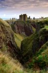 Dunnottar Castle In Aberdeen, Scotland Stock Photo