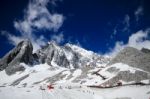 Jade Dragon Snow Mountain Stock Photo