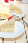 Crepe Pancake Cake Stock Photo