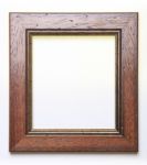 Shining Wood Picture Frame Stock Photo