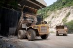 Dump Trucks Stock Photo