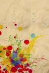 Colorful Of Ink Color Splashing On Used Paper Stock Photo