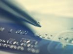 Credit Card And Pen Macro Stock Photo