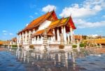 Thai Temple Wat Suthat Stock Photo