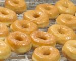 Fresh Glazed Donuts Stock Photo