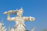 Giant - Wat Rong Khun Stock Photo