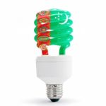 Flag Of Turkmenistan On Bulb Stock Photo