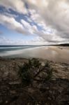 Main Beach On Stradbroke Island, Queensland Stock Photo