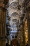 Malaga, Andalucia/spain - July 5 : Interior View Of The Cathedra Stock Photo