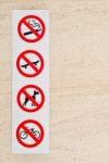 Forbidden Signs Stock Photo