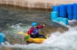 Water Sports At The Cardiff International White Water Centre Stock Photo