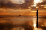 Gormley Statue Stock Photo