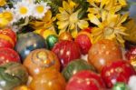 Colorfull Easter Eggs Stock Photo