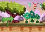 Cartoon  Landscape With Separated Layers For Game And Animation Stock Photo