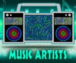 Music Artists Represents Sound Track And Audio Stock Photo