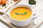 Pumpkin Soup Stock Photo