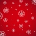 Snowflake Red Background  Illustration Stock Photo