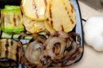 Grilled Assorted Vegetables Stock Photo