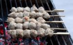 Meat Ball Grill Stock Photo