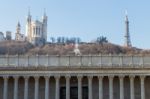 Fourviere Catherdal Stock Photo