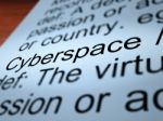 Cyberspace Word Definition Stock Photo