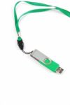 Green Pen Drive Stock Photo