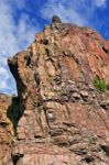 Jagged Red Rocks Stock Photo