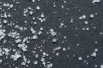 Sugar Crystals On Black Stock Photo