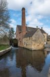 Scenic View Of Lower Slaughter Village In The Cotswolds Stock Photo