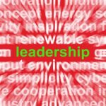 Leadership Word Shows Authority Guide Or Management Stock Photo