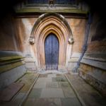 Weinstmister  Abbey In London Old Church Door And Marble Antique Stock Photo