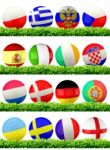 Euro 2012 football Group Stock Photo