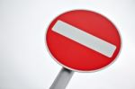 Do Not Enter Traffic Sign Stock Photo