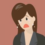 Unhappy Woman Crying Stock Photo