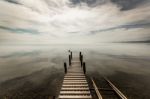 Mirror Glass Day On Lake Geneva Stock Photo