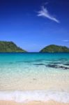 Tropical Beach And Sky Stock Photo