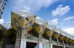 Rotterdam, Netherlands - May 9, 2015: Cube Houses The Iconic In Stock Photo