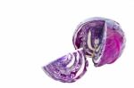 Red Cabbage Isolated On White Stock Photo