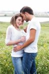 Couple Expressing There Love Stock Photo