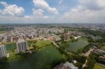 The Helicopter Shot From Dhaka, Bangladesh Stock Photo