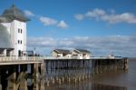 Cardiff Uk March 2014 - View Of Penarth Pier Stock Photo