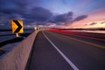 Road At Night Stock Photo