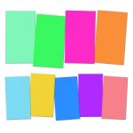 Four And Five Blank Paper Slips Show Copyspace For 4 Or 5 Letter Stock Photo