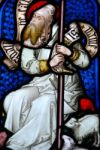 Religious Stained Glass Window Stock Photo